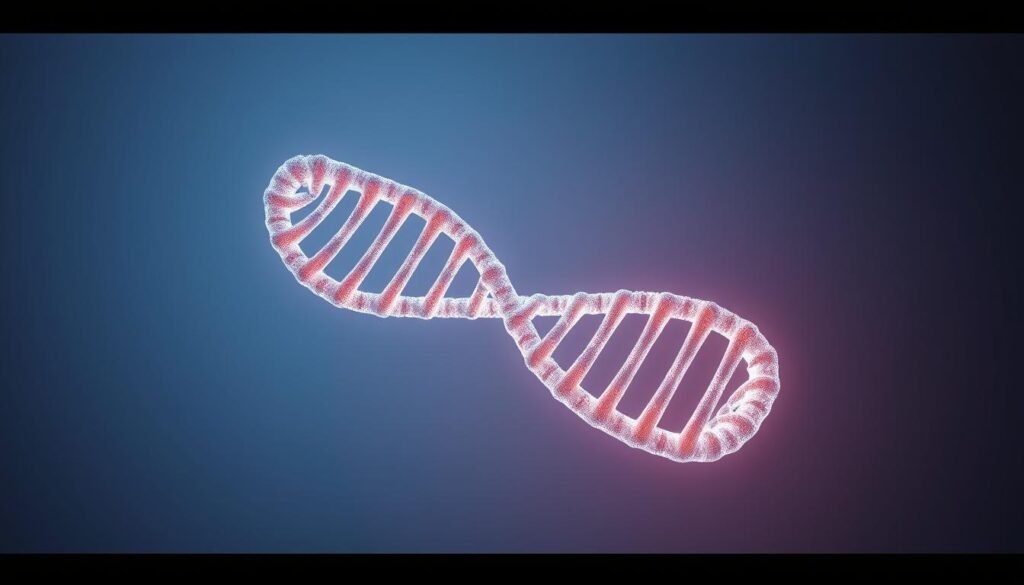 A detailed, high-resolution image of the DNA double helix structure as revealed by x-ray crystallography. The image should be centered and focused, showcasing the intricate molecular structure in vivid detail. The background should be a clean, neutral color that allows the DNA structure to stand out prominently. Utilize sharp, well-defined lighting to accentuate the angles and shapes of the DNA strands. Depict the image from an oblique angle, slightly tilted to provide depth and dimensionality. Ensure the overall tone is scientific, technical, and informative, conveying the importance of x-ray crystallography in unraveling the mysteries of DNA.